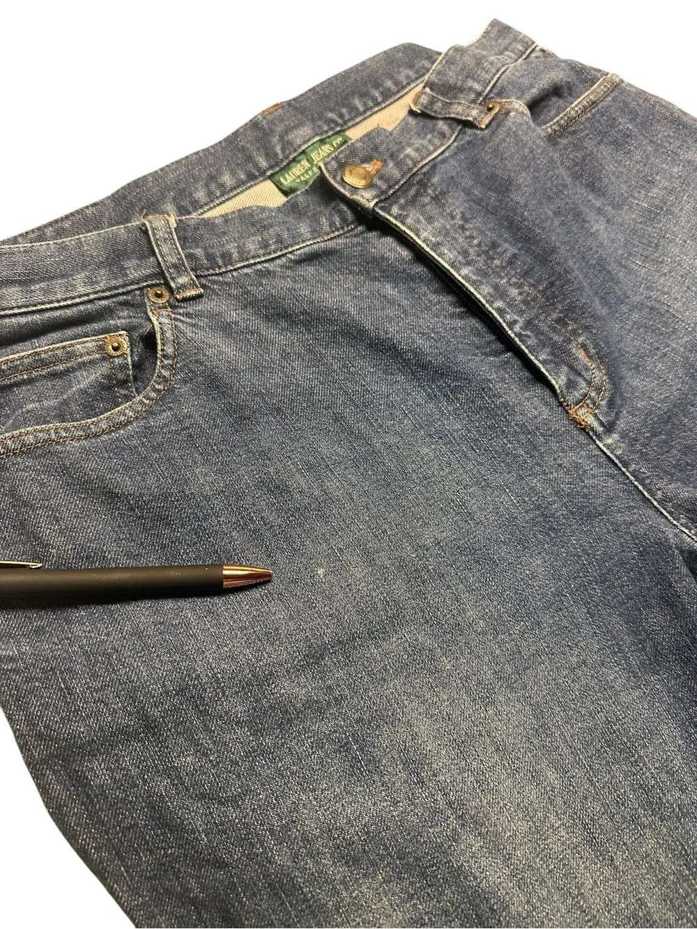 Lauren Jeans Co. Ralph Lauren High-Waist Jeans, size 14